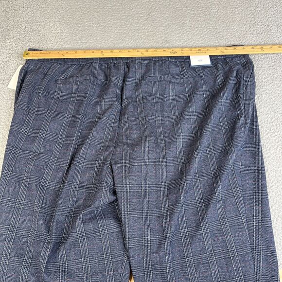Charter Club Pant Women 28W Plaid Slim Slimming Stretch Cuffed Plus Size 50x28 - Picture 12 of 16